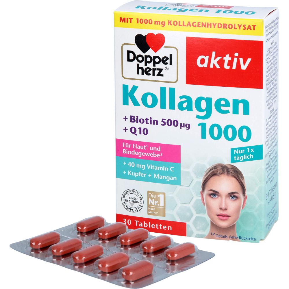 DOPPELHERZ Kollagen 1000 Tabletten