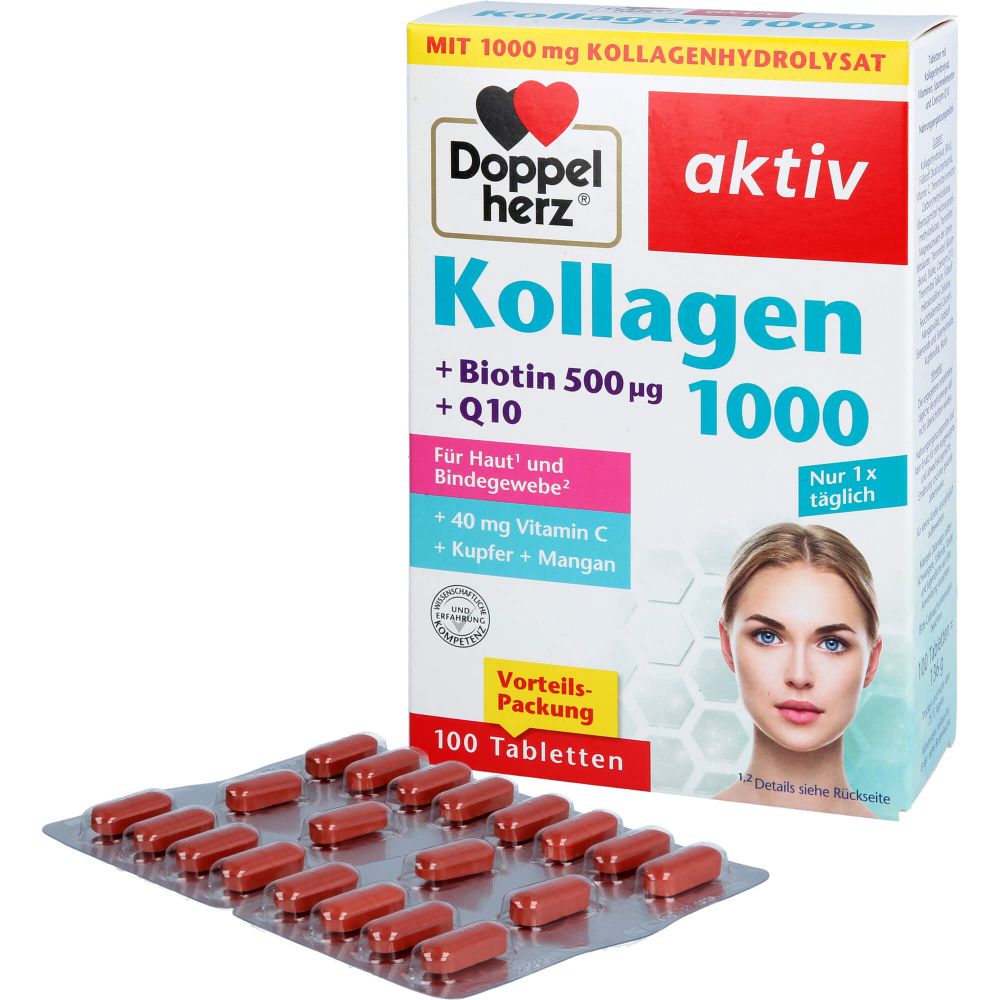 DOPPELHERZ Kollagen 1000 Tabletten