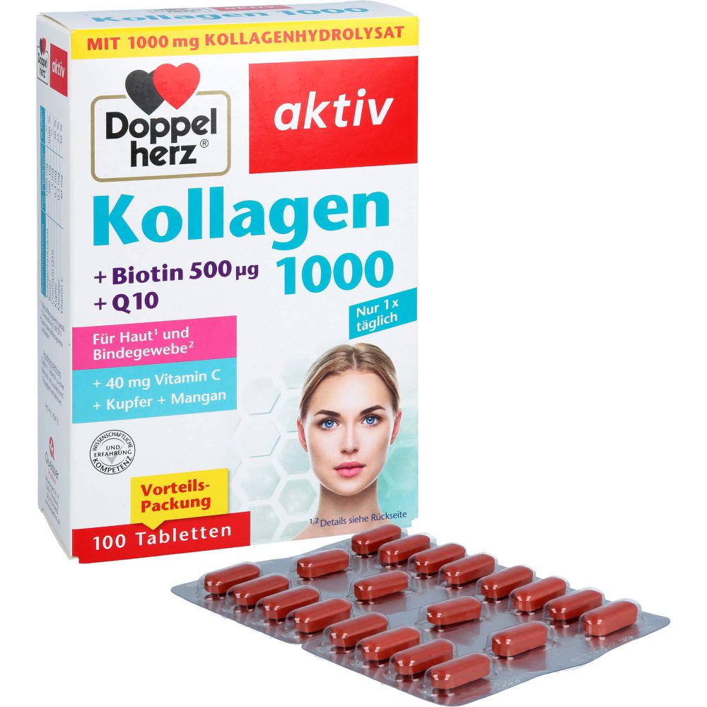 DOPPELHERZ Kollagen 1000 Tabletten