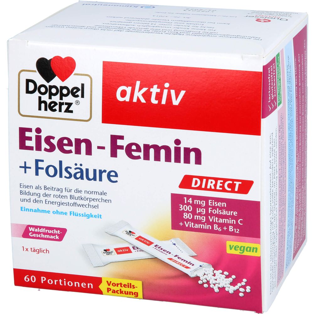 DOPPELHERZ Eisen-Femin DIRECT Pellets