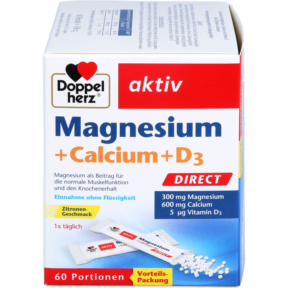 DOPPELHERZ Magnesium+Calcium+D3 DIRECT Pellets