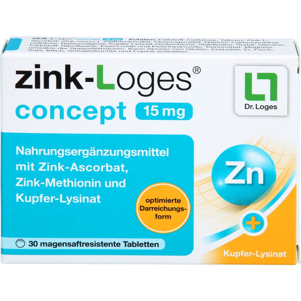 ZINK-LOGES concept 15 mg magensaftres.Tabletten