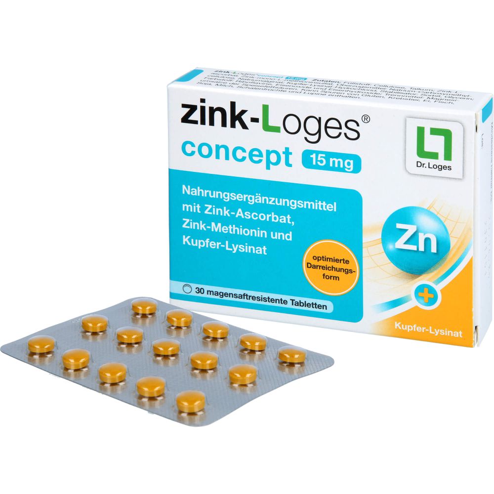 ZINK-LOGES concept 15 mg magensaftres.Tabletten