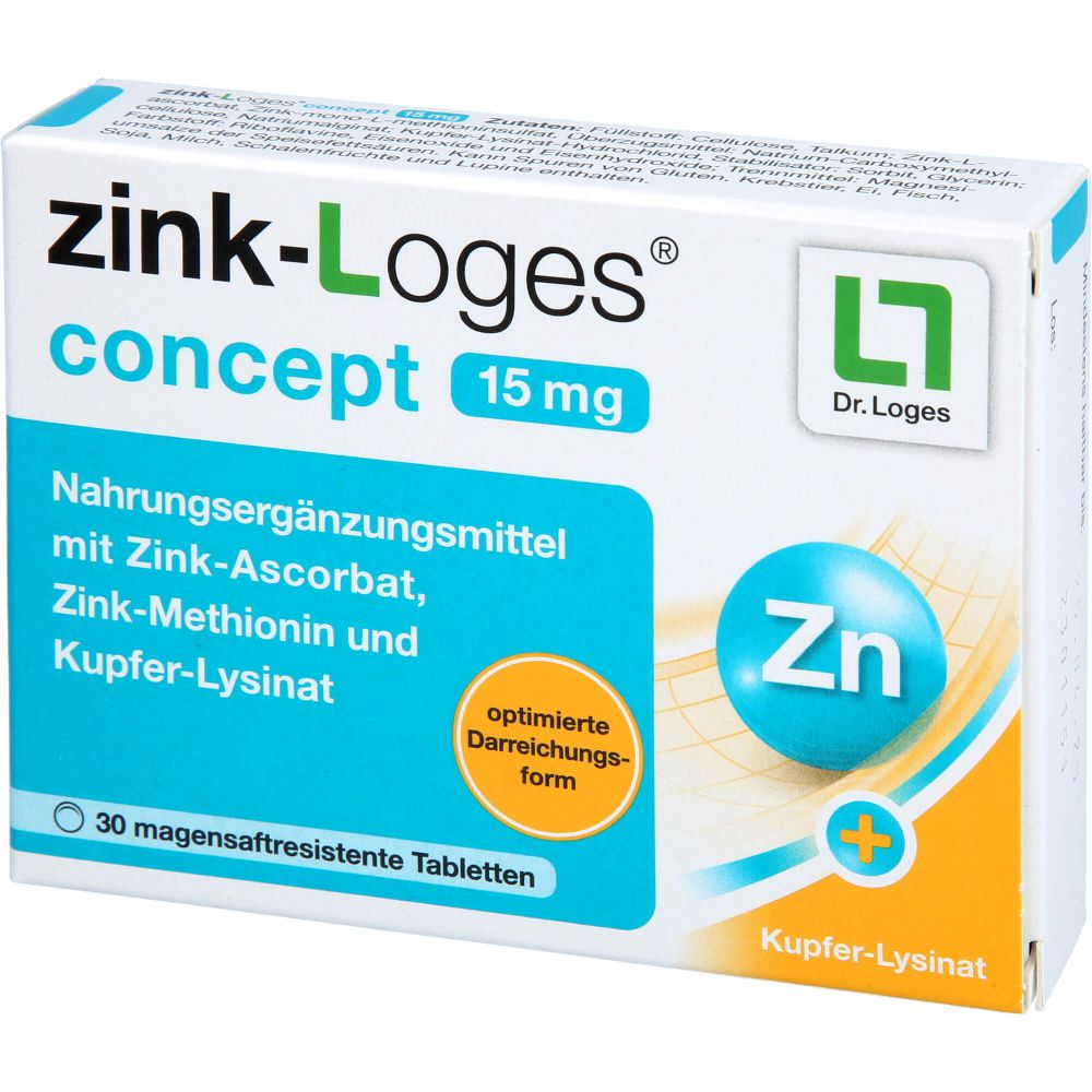 ZINK-LOGES concept 15 mg magensaftres.Tabletten