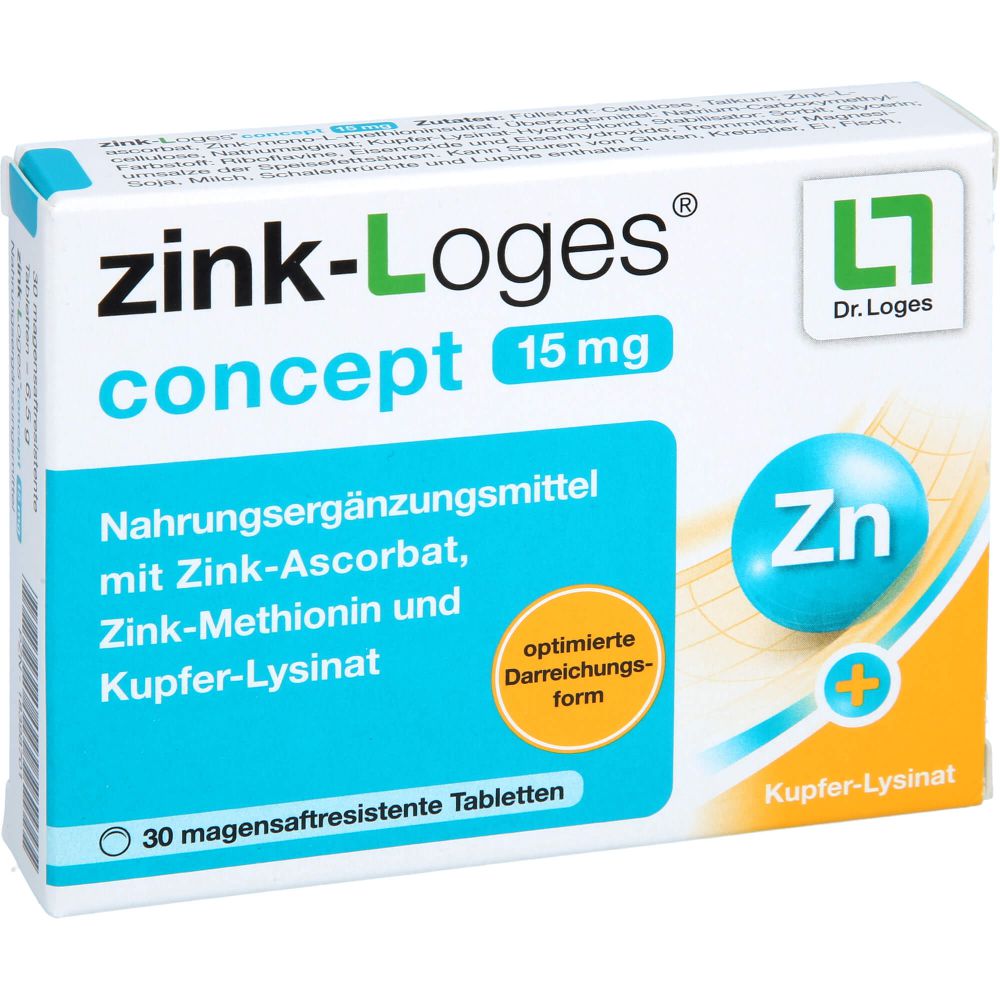 ZINK-LOGES concept 15 mg magensaftres.Tabletten