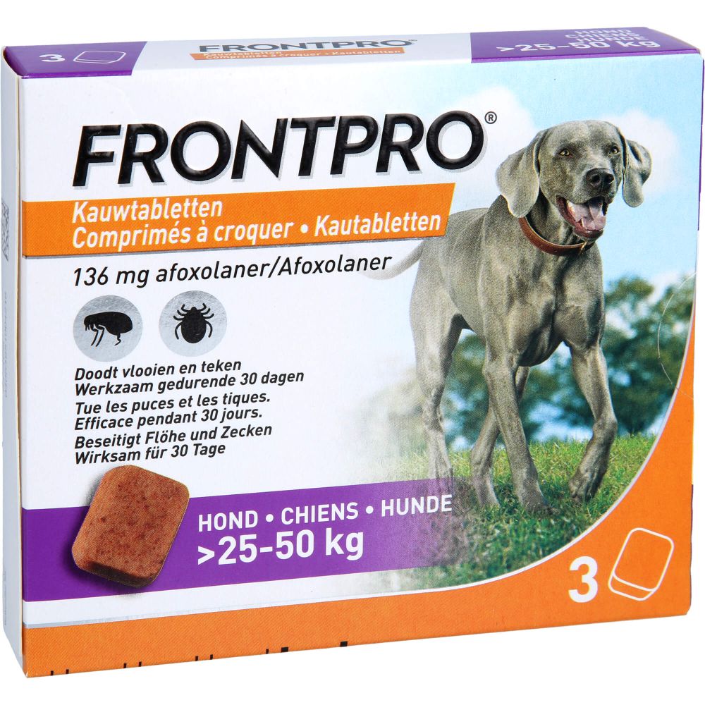 FRONTPRO 136 mg Kautabletten f.Hunde >25-50 kg