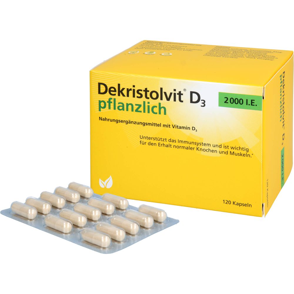 DEKRISTOLVIT D3 2000 I.E. pflanzlich Kapseln