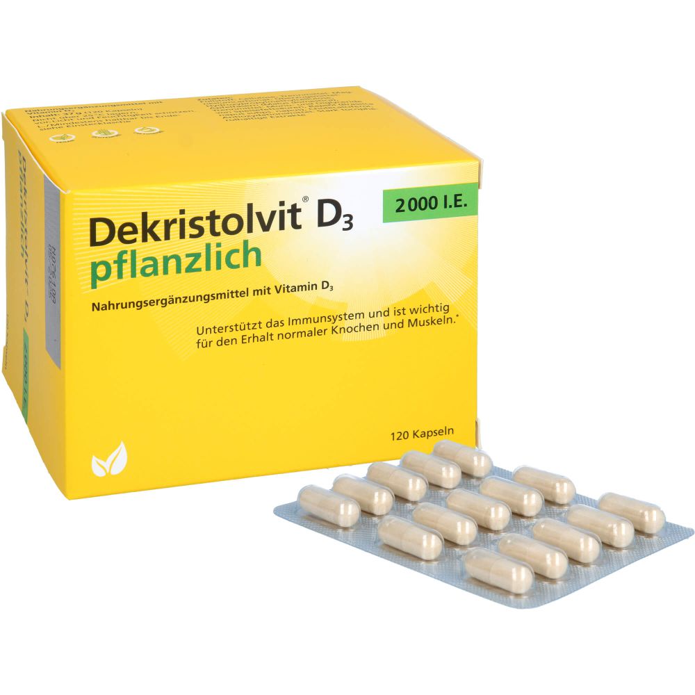 DEKRISTOLVIT D3 2000 I.E. pflanzlich Kapseln