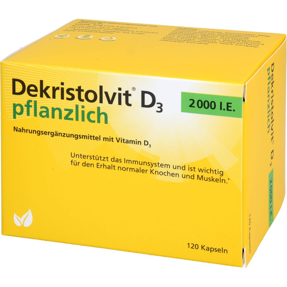 DEKRISTOLVIT D3 2000 I.E. pflanzlich Kapseln