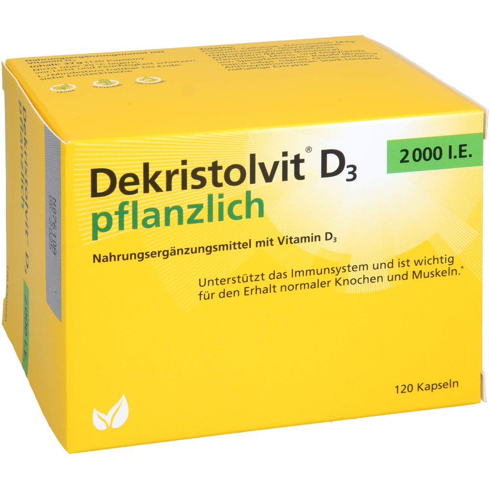 DEKRISTOLVIT D3 2000 I.E. pflanzlich Kapseln