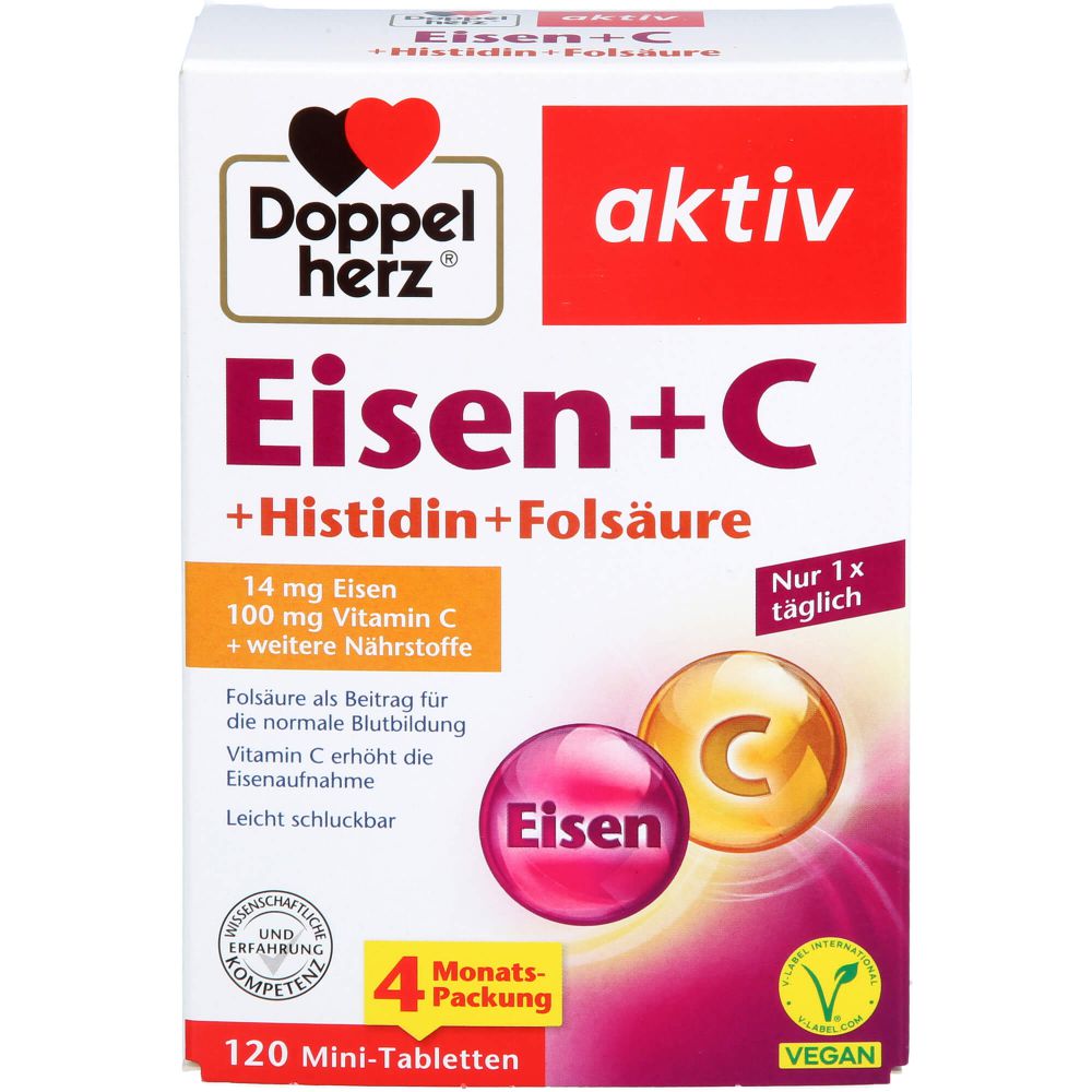 DOPPELHERZ Eisen+Vit.C+L-Histidin Tabletten