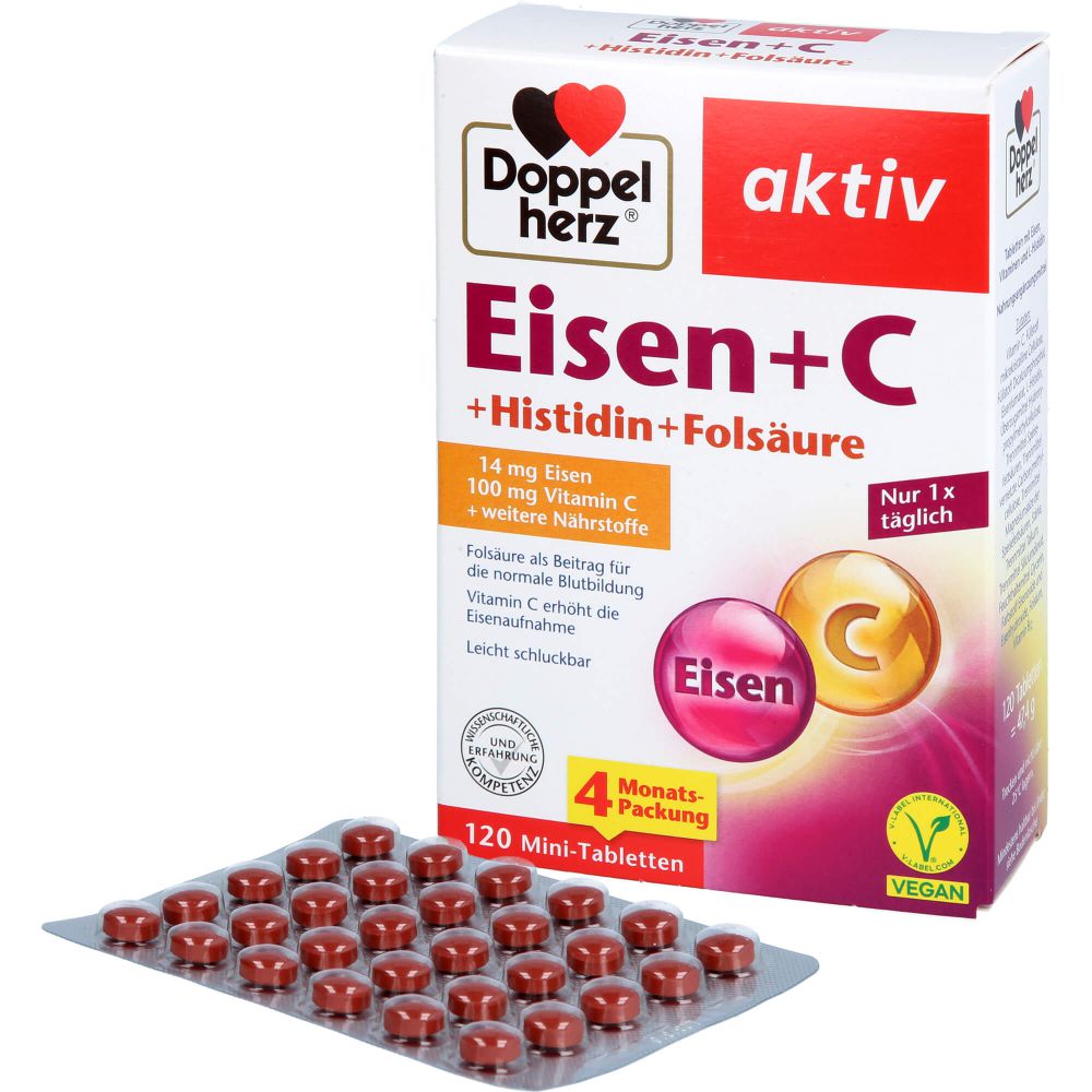 DOPPELHERZ Eisen+Vit.C+L-Histidin Tabletten