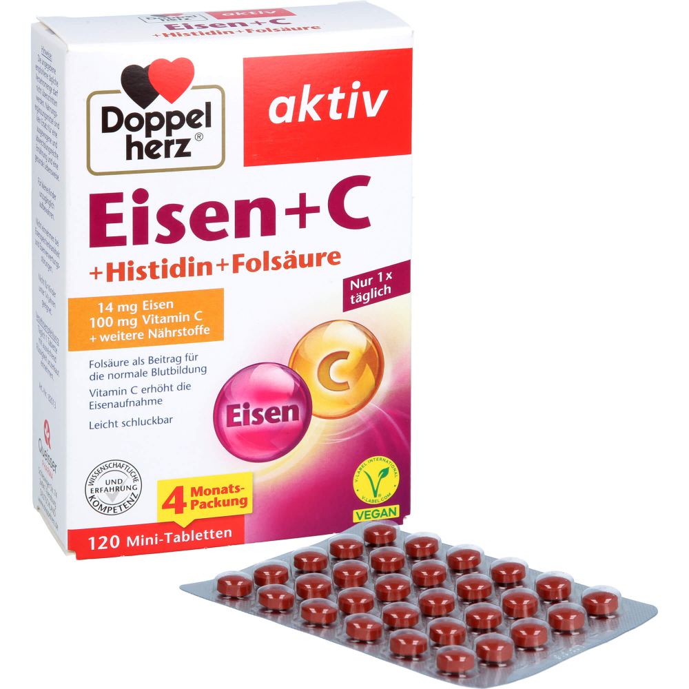 DOPPELHERZ Eisen+Vit.C+L-Histidin Tabletten