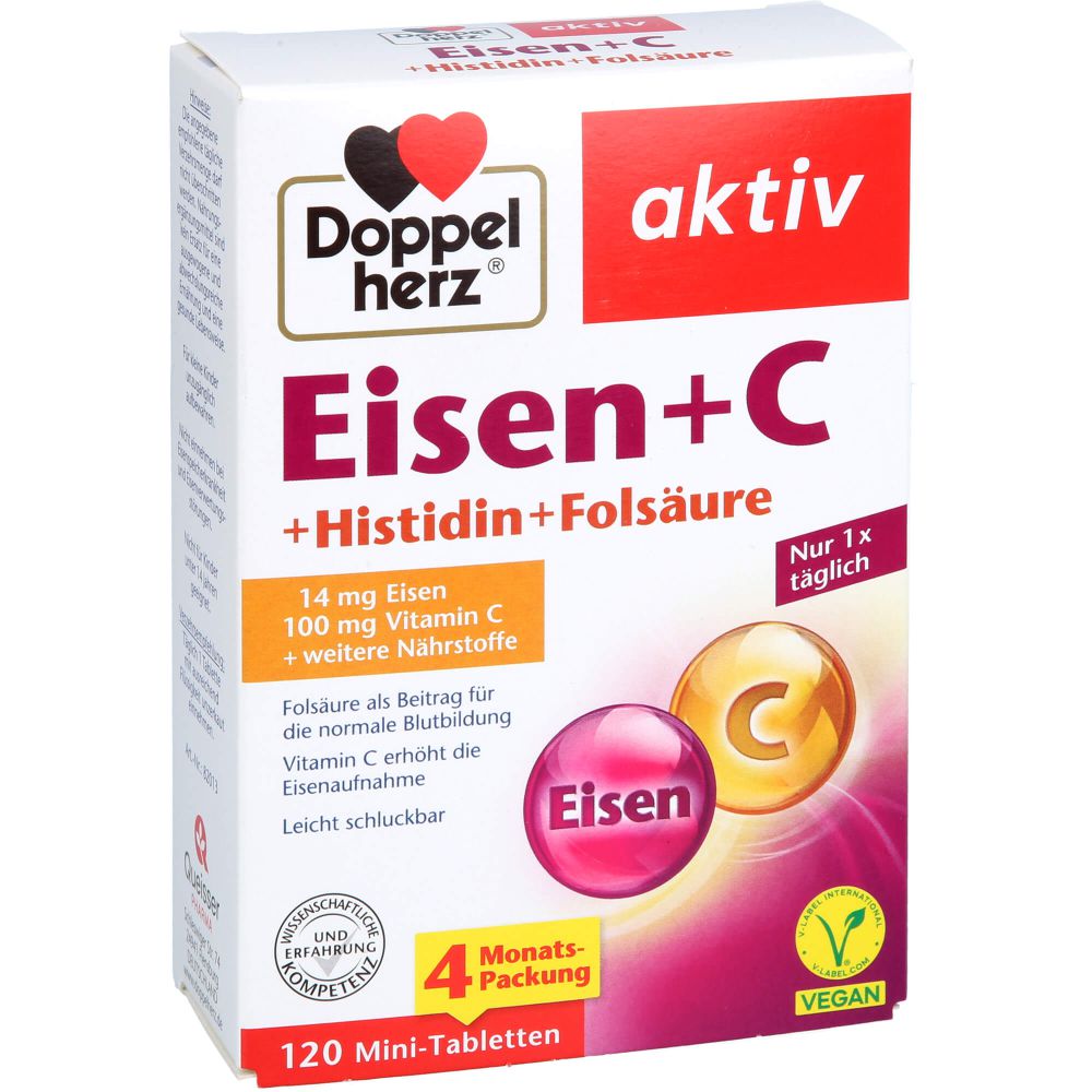 DOPPELHERZ Eisen+Vit.C+L-Histidin Tabletten