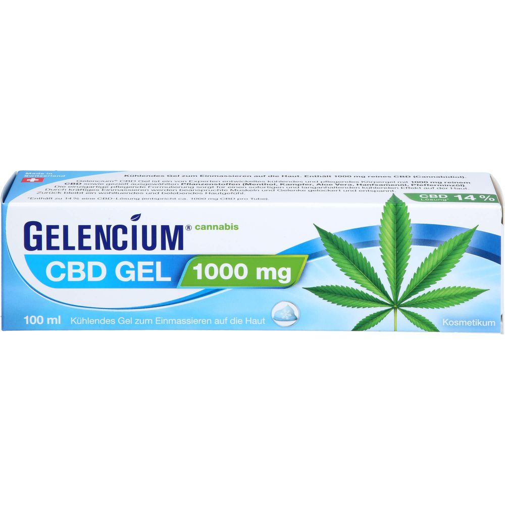 GELENCIUM Cannabis CBD Gel kühlend Tube