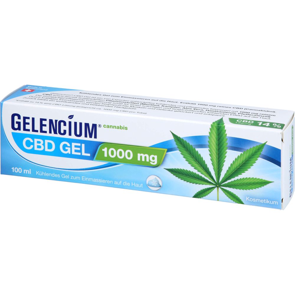 GELENCIUM Cannabis CBD Gel kühlend Tube