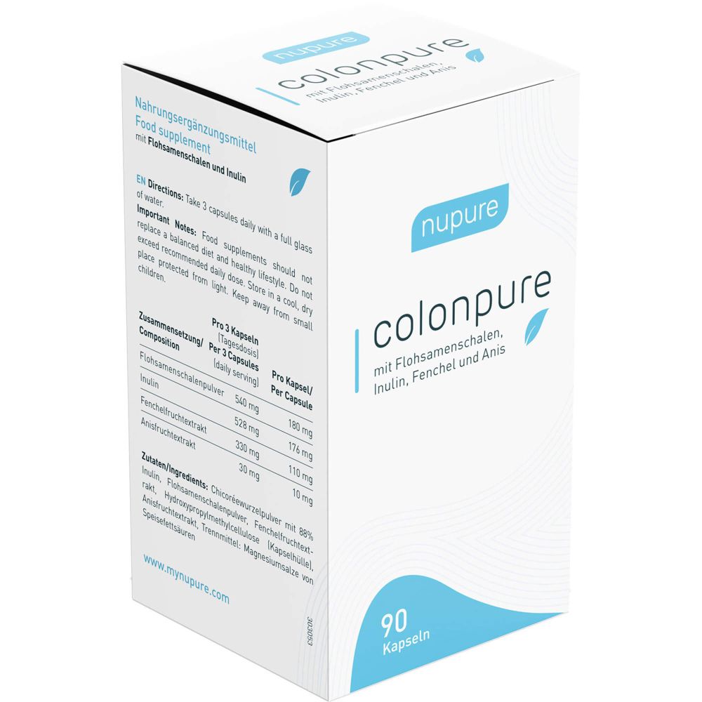 NUPURE colonpure m.Flohsamenschalen & Inulin Kaps.