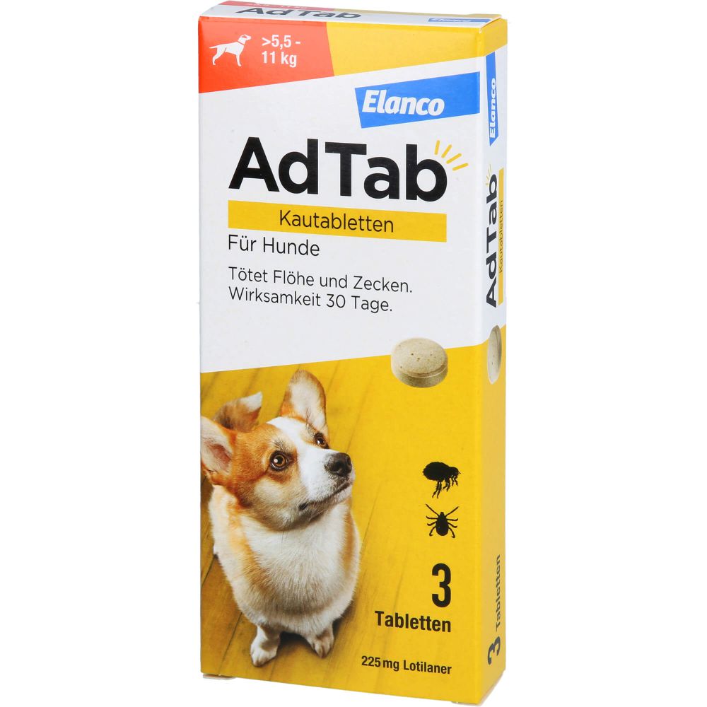 ADTAB 225 mg Kautabletten für Hunde >5,5-11 kg