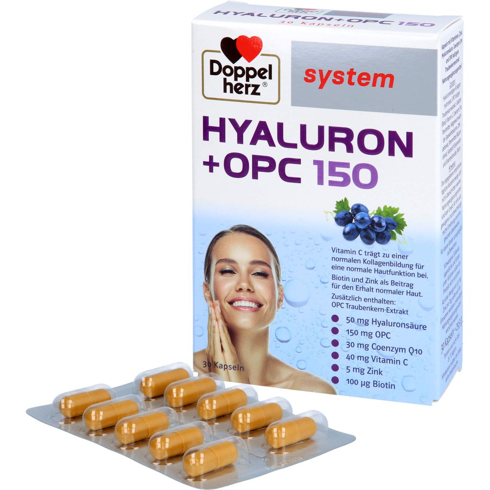 DOPPELHERZ Hyaluron+OPC system Kapseln