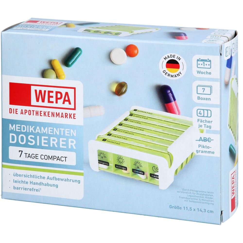 WEPA 7 Tage Compact Wochenmagazin weiß/grün