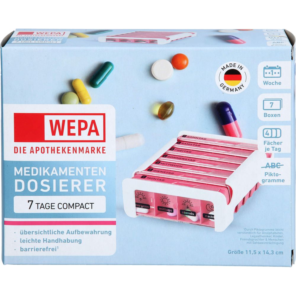 WEPA 7 Tage Compact Wochenmagazin weiß/pink