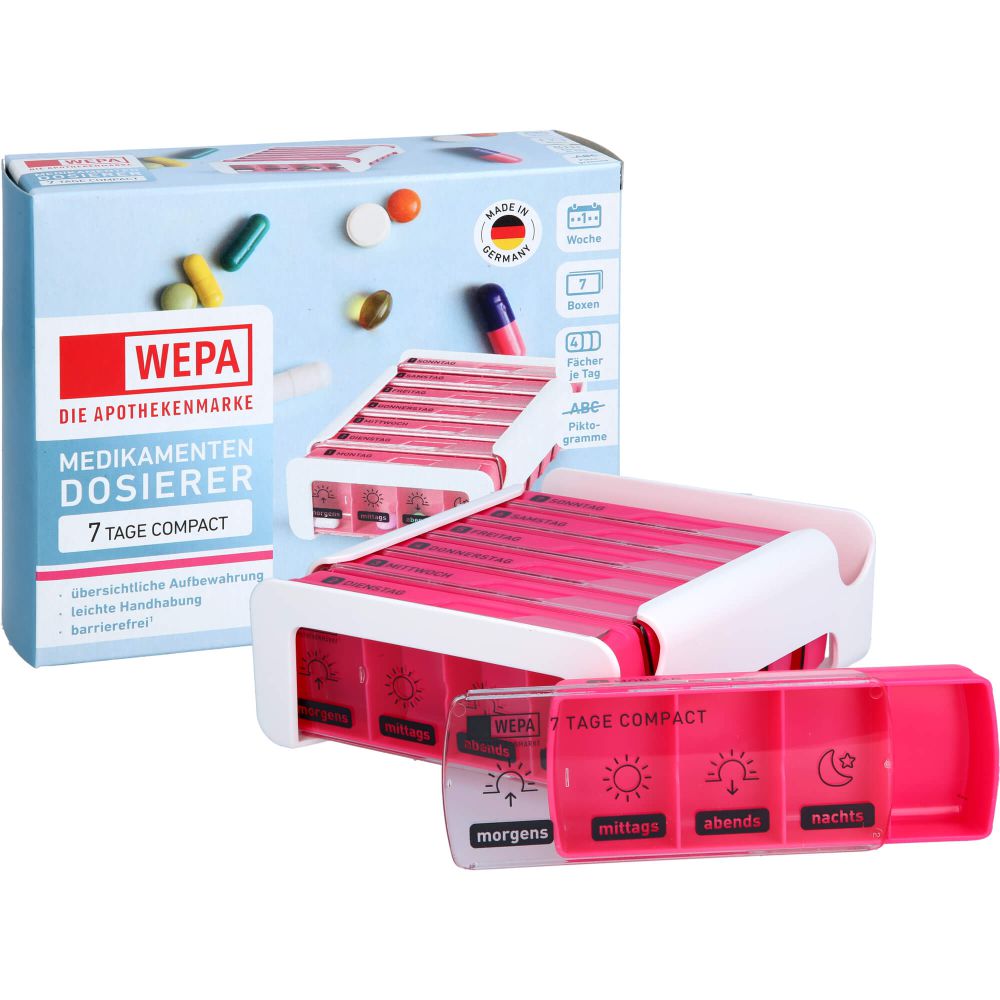 WEPA 7 Tage Compact Wochenmagazin weiß/pink