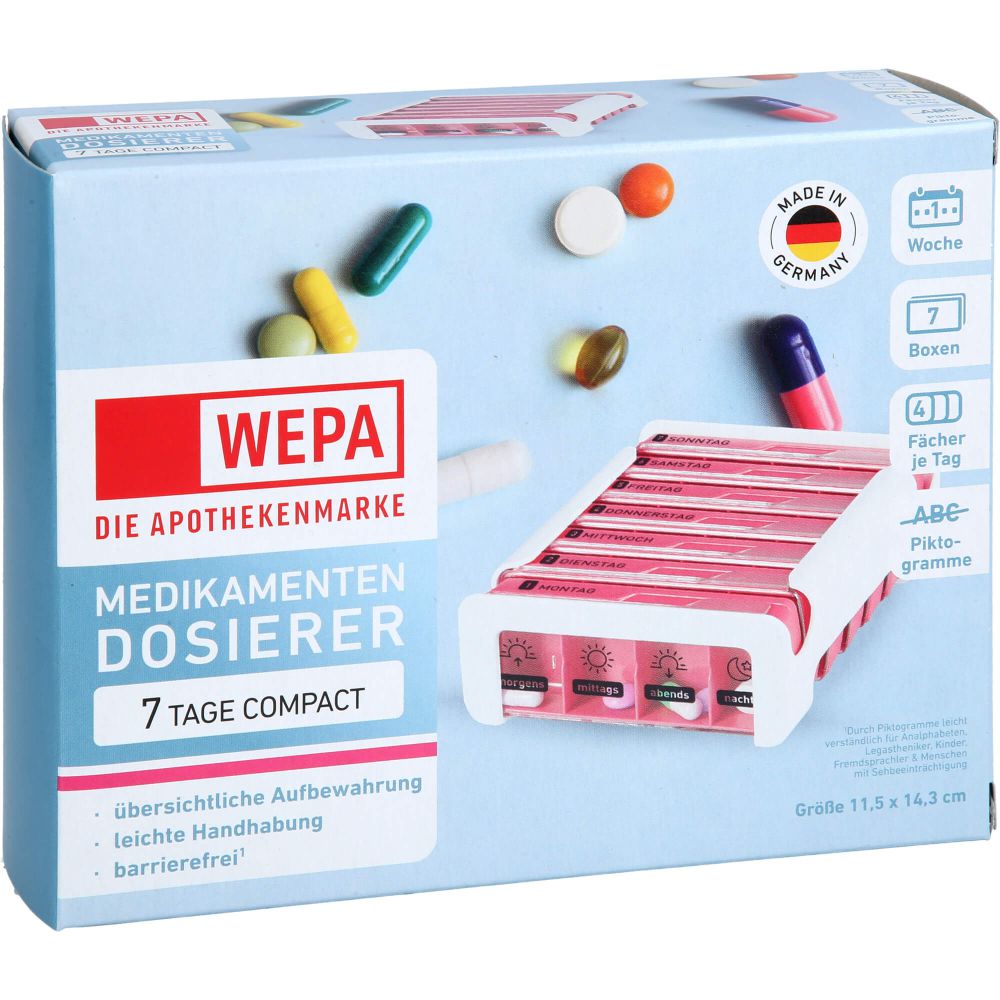 WEPA 7 Tage Compact Wochenmagazin weiß/pink