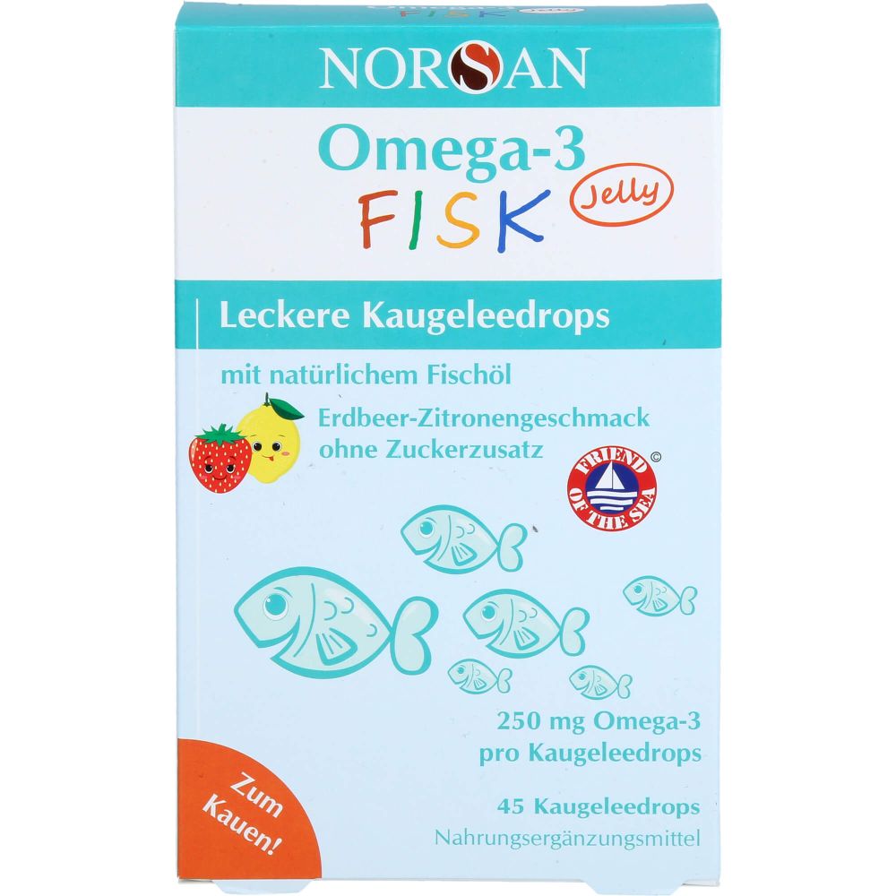 NORSAN Omega-3 FISK Jelly f.Kinder Dragees