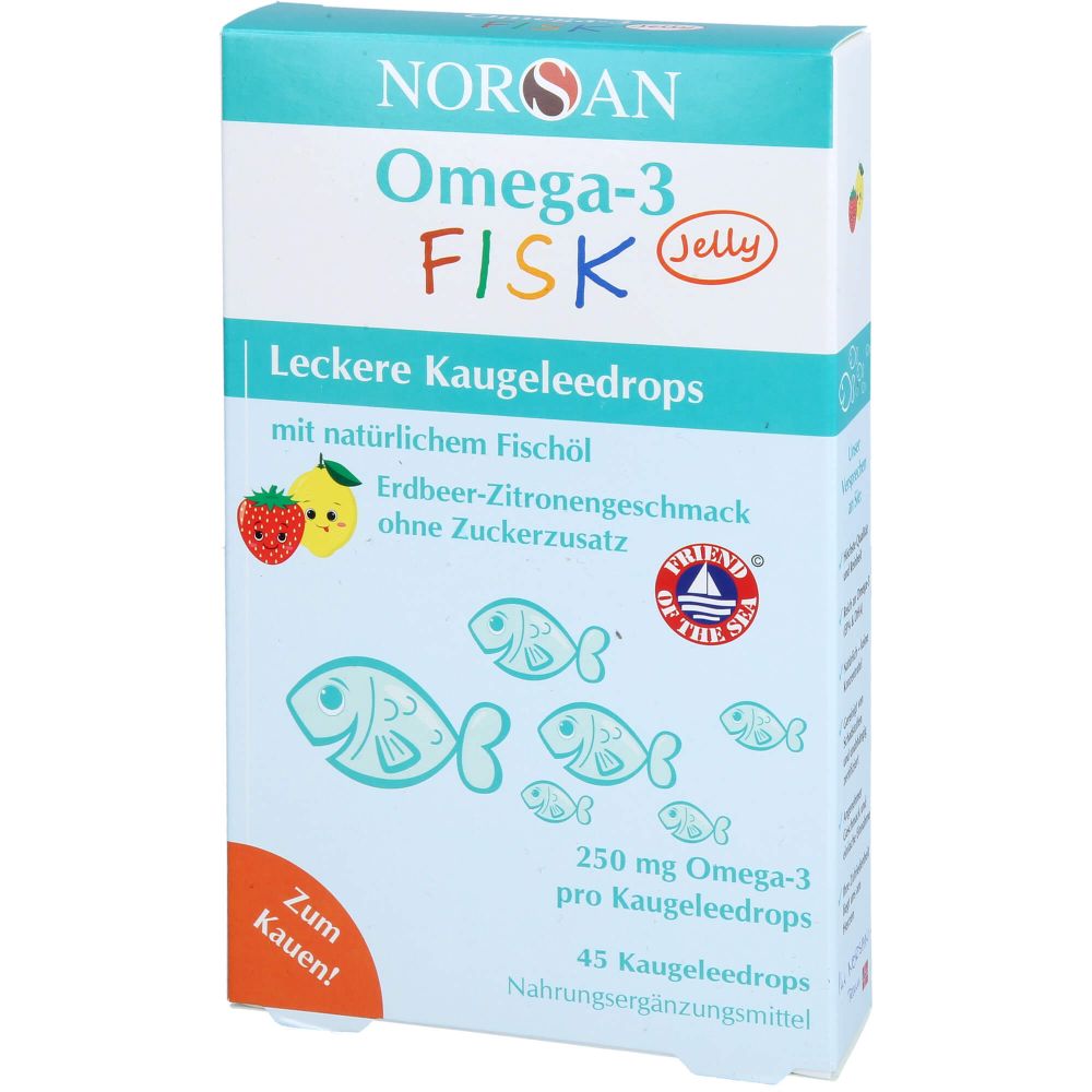 NORSAN Omega-3 FISK Jelly f.Kinder Dragees