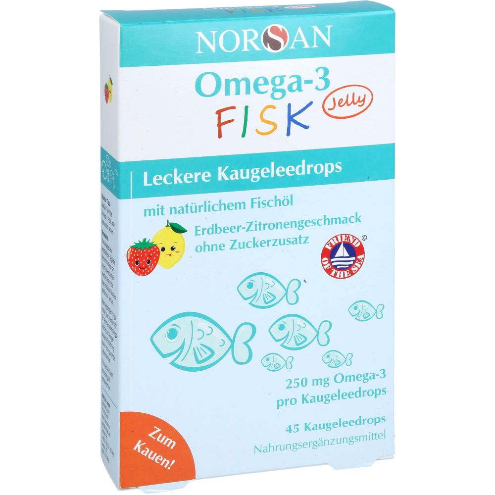 NORSAN Omega-3 FISK Jelly f.Kinder Dragees