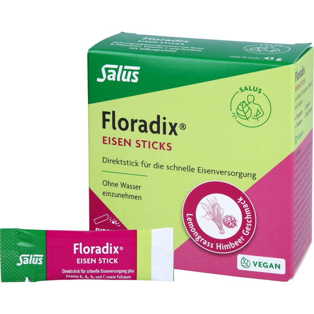 FLORADIX Eisen Sticks Pulver Salus