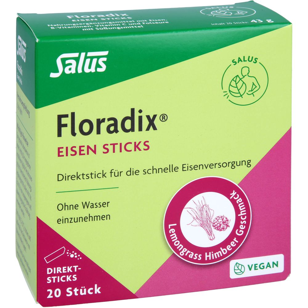 FLORADIX Eisen Sticks Pulver Salus