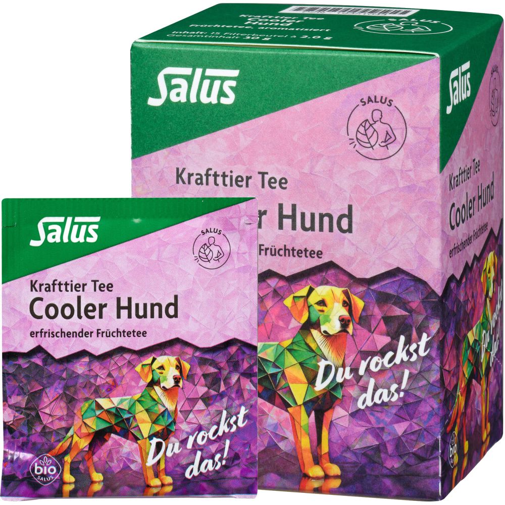 KRAFTTIER Tee Cooler Hund Bio Salus Filterbeutel