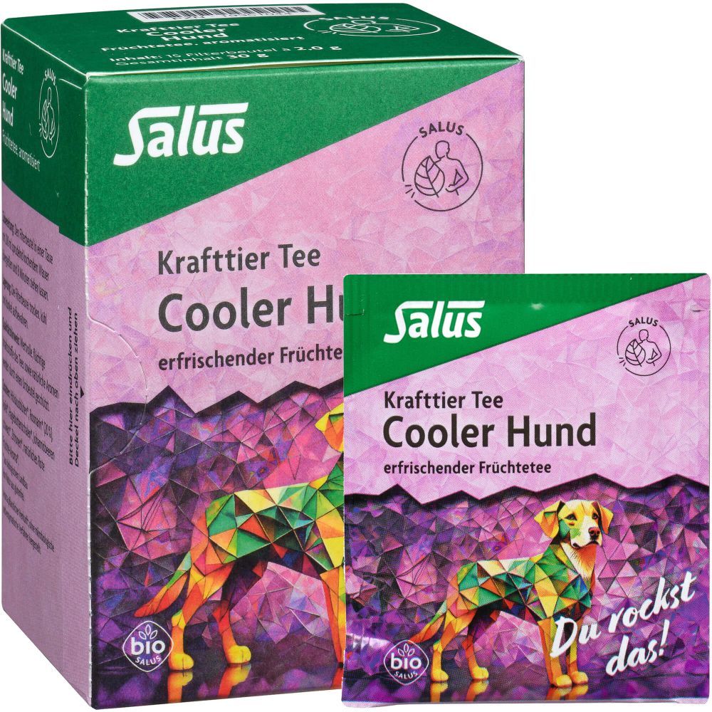 KRAFTTIER Tee Cooler Hund Bio Salus Filterbeutel