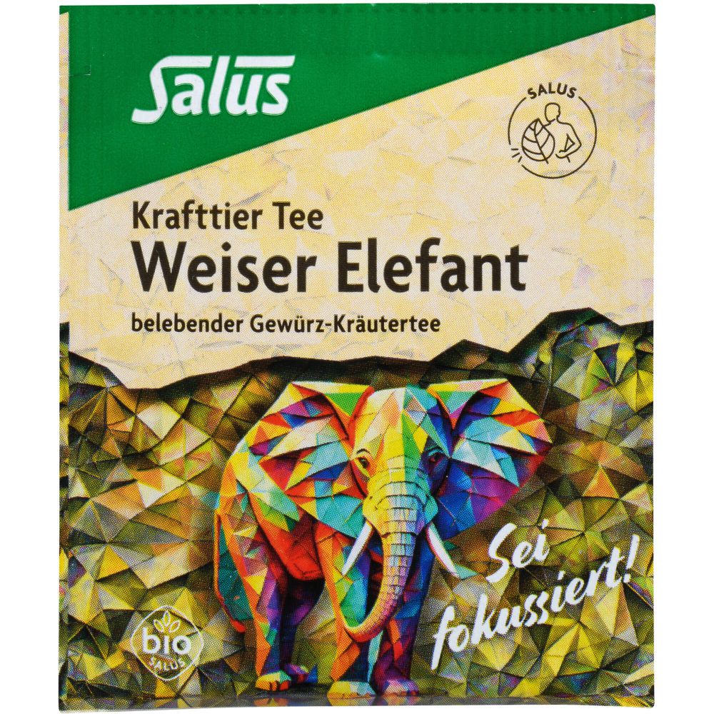 KRAFTTIER Tee Weiser Elefant Bio Salus Filterbeut.