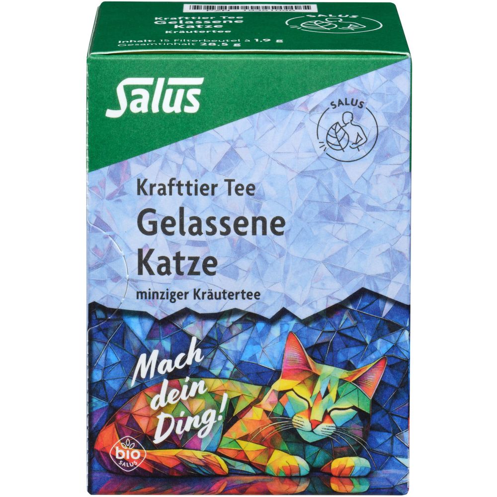 KRAFTTIER Tee Gelassene Katze Bio Salus Filterbtl.