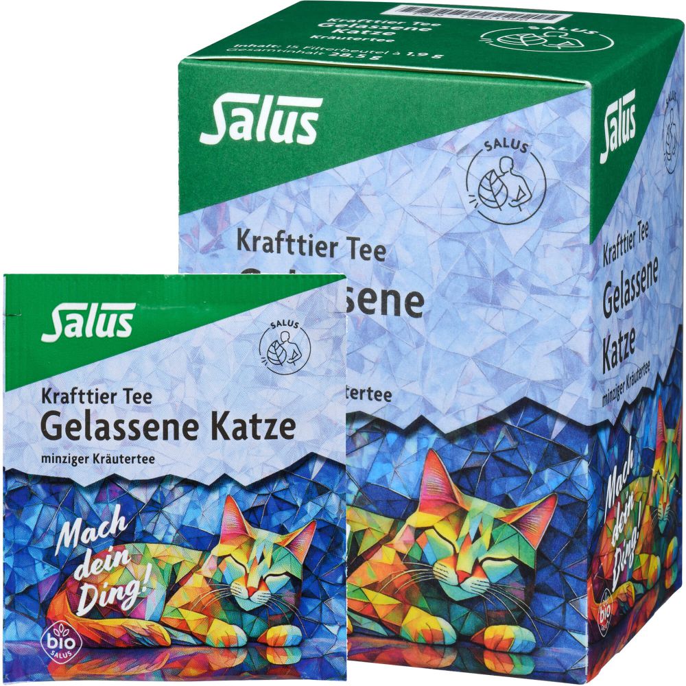 KRAFTTIER Tee Gelassene Katze Bio Salus Filterbtl.