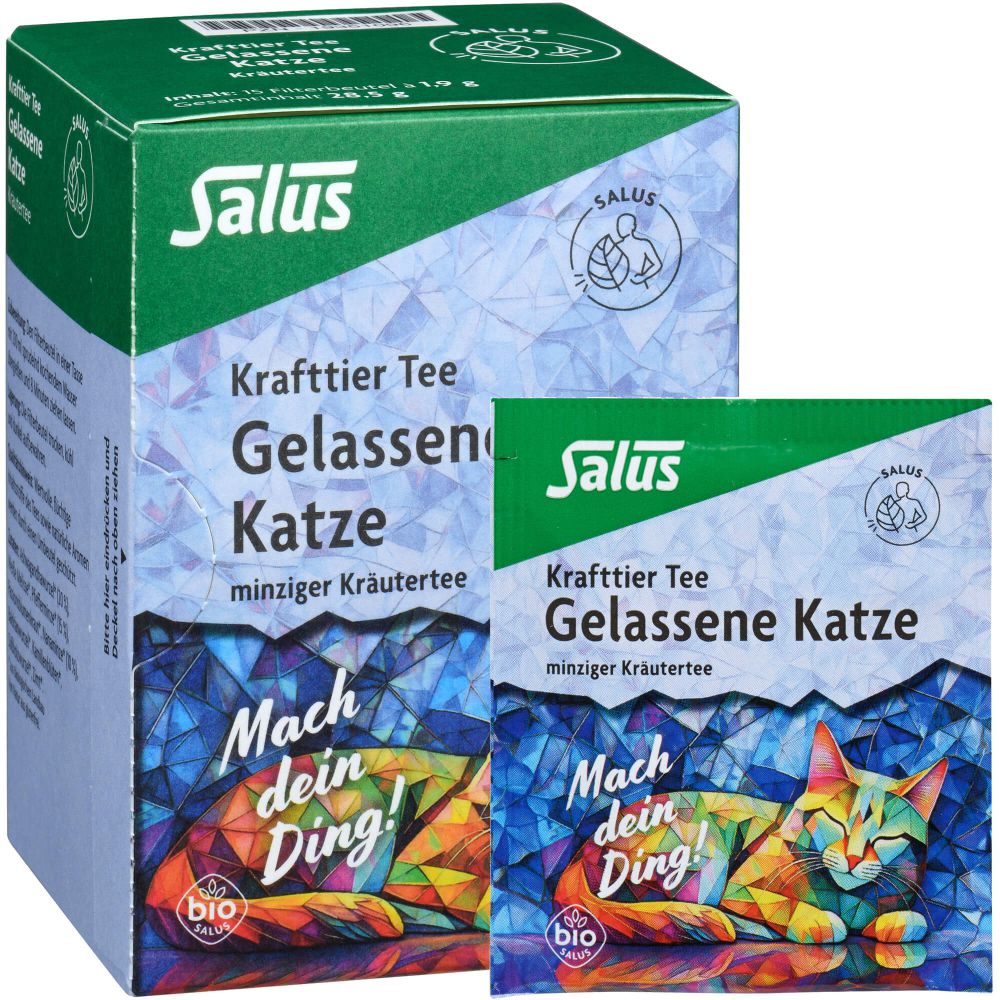 KRAFTTIER Tee Gelassene Katze Bio Salus Filterbtl.