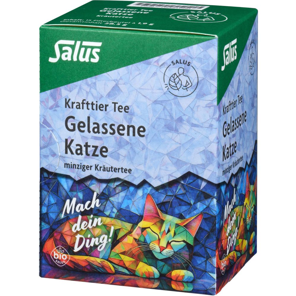 KRAFTTIER Tee Gelassene Katze Bio Salus Filterbtl.