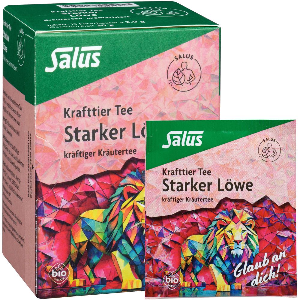 KRAFTTIER Tee Starker Löwe Bio Salus Filterbeutel