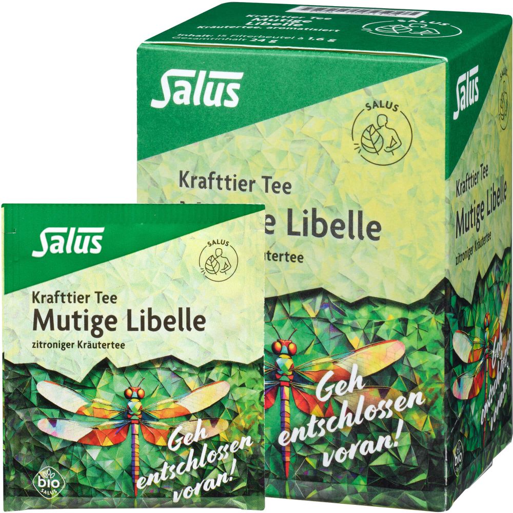 KRAFTTIER Tee Mutige Libelle Bio Salus Filterbeut.