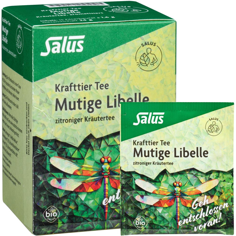 KRAFTTIER Tee Mutige Libelle Bio Salus Filterbeut.