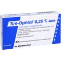 TIM OPHTAL 0,25% sine Augentropfen