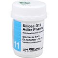 BIOCHEMIE Adler 11 Silicea D 12 Tabletten