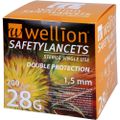 WELLION Safetylancets 28 G Sicherheitseinmallanz.