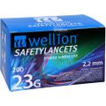 WELLION Safetylancets 23 G Sicherheitseinmallanz.