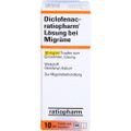 DICLOFENAC-ratiopharm Lösung bei Migräne