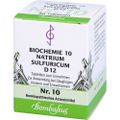 BIOCHEMIE 10 Natrium sulfuricum D 12 Tabletten