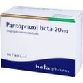 PANTOPRAZOL beta 20 mg magensaftres.Tabletten