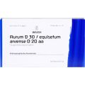 AURUM D 30/Equisetum arvense D 20 aa Ampullen